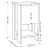 Noptiera MLAND EMA NIGHTSTAND - OAK - ANTHRACITE, Stejar, Antracit
