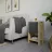 Noptiera MLAND EMA NIGHTSTAND - OAK - ANTHRACITE, Stejar, Antracit
