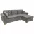 Canapea de colt MLAND ARLES coltar Rain 31 266x92x161, 165KG, Gri, 266 x 92 x 161