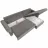 Canapea de colt MLAND ARLES coltar Rain 31 266x92x161, 165KG, Gri, 266 x 92 x 161