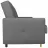 Canapea MLAND ZEJA 3K FANCY 90 GREY 226X96X97, 60KG, Gri