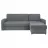 Угловой диван Mobiland KIRSTEN IV Velvet 314 Soro 93 Monoli 76 Spirit 16 238x162x87, 118KG, Серый