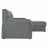 Canapea de colt MLAND KIRSTEN IV Velvet 314 Soro 93 Monoli 76 Spirit 16 238x162x87, 118KG, Gri
