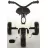 Bicicleta pentru copii QPlay Elite Black, 2-6 ani, 10", 8", Negru