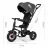 Bicicleta pentru copii QPlay Rito Rubber Black, 0.5-3 ani, 10", 8", Negru