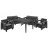 Set mobila de gradina KETER CORFU FIESTA SET GRAPHITE/GRAY (223216), Plastic, Grafit, Gri