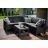 Set mobila de gradina KETER Corfu Relax Set Graphite/Gray (227816), Plastic, Grafit, Gri
