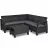 Set mobila de gradina KETER Corfu Relax Set Graphite/Gray (227816), Plastic, Grafit, Gri