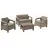 Набор садовой мебели KETER Corfu Set Cappuccino/Sand (227640), Пластик, Капучино, Песок