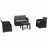 Set mobila de gradina KETER Rosalie Set Graphite/Gray (249561), Grafit