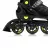 Role BlackWheels Sonic Black/Green, 33 - 36, Negru, Verde