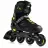 Role BlackWheels Sonic Black/Green, 33 - 36, Negru, Verde