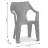 Scaun de gradina KETER DANTE LOW BACK WHITE (220573), Alb