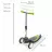 Trotineta QPlay Mika Green, 2-5 ani, 12", Verde, Negru