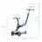 Trotineta QPlay Sema Blue, 2-6 ani, 12", 7.6", Albastru deschis