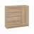 Comoda PEHOTIN «К-4+1», Stejar Sonoma, 90 x 38 x 100