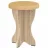 Taburet PEHOTIN 2, Stejar Sonoma, Cafea, 35 x 35 x 45