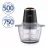 Blender Aurora AU3359, 500 W, 0.75 l, Negru