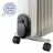 Radiator cu ulei Aurora AU052, 2000 W, Termostat reglabil, Alb