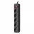 Сетевой фильтр SVEN SF-05E, Black, 5 Sockets,  3.0m, flame-retardant material
