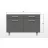 Tumba pentru incaltaminte Emobite 1100 x 400 х600, Gri