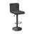 Scaun de bar DP SB-044~Velvet Black+Black Leg, Negru