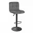 Scaun DP SB-044~Velvet Dark Grey+Black Leg, Gri inchis, Negru