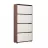 Tumba pentru incaltaminte MOBILDOR LUX LEO 80 4 uși Wenge/White