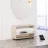 Tumba pentru incaltaminte MOBILDOR LUX Leo Slim 47x70x16, Sonoma, Alb