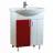 Шкаф для ванной с умывальником Mstb
 Домино Basic 65см, Белый, Красный