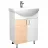 Шкаф для ванной с умывальником Mstb
 Домино Basic 65см, Белый, Бежевый