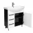 Шкаф для ванной с умывальником Mstb
 Агат Basic 3 ящика 75см, Белый, Антрацит
