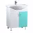 Dulap de baie Mstb
 Clasic 50 cm, Alb, Verde