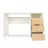 Стол офисный ANDRA Eterna, Белый, Светлый Дуб Сорано, 120x55x75 cm