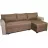 Угловой диван Mobilier
 "Victoria Clasic" Lux 03+Haiti 03 PIK 1, Коричневый, Пудровый, 255x155x76