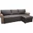 Угловой диван Mobilier
 "Victoria Clasic" Lux 19+Haiti 04 PIK 1, Серый, Бежевый, 255x155x76