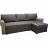 Canapea de colt Mobilier
 "Victoria Clasic" Lux 19+Haiti 04 PIK 1, Gri, Bej, 255x155x76