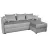 Угловой диван Mobilier
 "Victoria-5" Ontario15+Manila15, Серый, 235x155x73