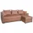 Угловой диван Mobilier
 "Victoria-5" Ontario30+Manila30, Розовый, 235x155x73