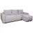 Угловой диван Mobilier
 "Victoria NEO" Rinaldi 15, Светло-серый, 255x160x75