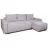 Canapea de colt Mobilier
 "Victoria NEO" Rinaldi 15, Gri deschis, 255x160x75