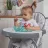 Детский стульчик для кормления Polini kids 252 Hippo, ПВХ, Серый