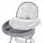 Детский стульчик для кормления Polini kids 252 Hippo, ПВХ, Серый