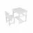 Set de masa si scaune Polini kids ECO 400 SM, 68x55 cm, Alb