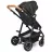 Carucior Lionelo Amber 3in1, 0 - 48 luni, Gri Graphite