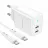 Incarcator XO Type C cable, GaN 2Type-C PD35W, CE07, White