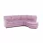 Угловой диван PANMOBILI Mandi, Розовый, 300x235