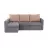 Угловой диван PANMOBILI Max mini C, Cерый, 230x160x70