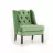 Fotoliu PANMOBILI REGAL B, Stofa, Verde, 90x85x72