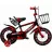 Bicicleta pentru copii TyBike BK-3, 3-5 ani, 12”, Rosu, Negru